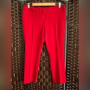 Red WORTHINGTON Cropped Ankle Dressy Pants, size 8 P.